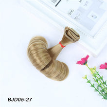 Load image into Gallery viewer, Cataleya AD SD DIY doll hair bjd high temperature silk wig hair curly doll tress wigs 15cm*100cm hair for dolls