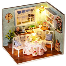 Load image into Gallery viewer, Doll House Furniture Diy Miniature 3D Wooden Miniaturas Dollhouse Toys for Children Birthday Gifts Casa Kitten Diary H013