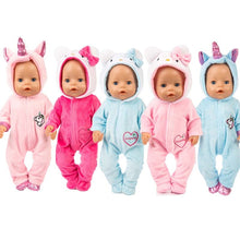 Load image into Gallery viewer, 2pcs/set Suit+Shoes Dolls Outfit For 43cm Baby Doll Cute Jumpers Rompers 17 Inch Zapf Doll Clothes