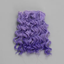 Load image into Gallery viewer, 15*100cm High Quality Screw Curly Hair Extensions for All Dolls DIY Hair Wigs Heat Resistant Fiber Hair Wefts Accessories toys