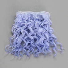 Load image into Gallery viewer, 15*100cm High Quality Screw Curly Hair Extensions for All Dolls DIY Hair Wigs Heat Resistant Fiber Hair Wefts Accessories toys