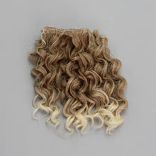 Load image into Gallery viewer, 15*100cm High Quality Screw Curly Hair Extensions for All Dolls DIY Hair Wigs Heat Resistant Fiber Hair Wefts Accessories toys