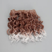 Load image into Gallery viewer, 15*100cm High Quality Screw Curly Hair Extensions for All Dolls DIY Hair Wigs Heat Resistant Fiber Hair Wefts Accessories toys