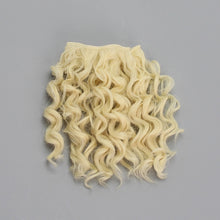 Load image into Gallery viewer, 15*100cm High Quality Screw Curly Hair Extensions for All Dolls DIY Hair Wigs Heat Resistant Fiber Hair Wefts Accessories toys