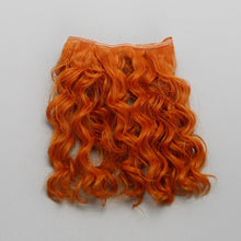 Load image into Gallery viewer, 15*100cm High Quality Screw Curly Hair Extensions for All Dolls DIY Hair Wigs Heat Resistant Fiber Hair Wefts Accessories toys
