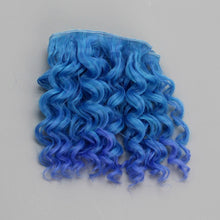 Load image into Gallery viewer, 15*100cm High Quality Screw Curly Hair Extensions for All Dolls DIY Hair Wigs Heat Resistant Fiber Hair Wefts Accessories toys