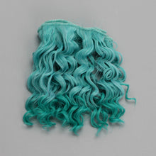 Load image into Gallery viewer, 15*100cm High Quality Screw Curly Hair Extensions for All Dolls DIY Hair Wigs Heat Resistant Fiber Hair Wefts Accessories toys