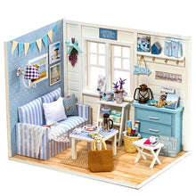 Load image into Gallery viewer, Doll House Furniture Diy Miniature 3D Wooden Miniaturas Dollhouse Toys for Children Birthday Gifts Casa Kitten Diary H013