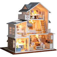 Load image into Gallery viewer, CUTEBEE DIY Dollhouse Wooden doll Houses Miniature Doll House Furniture Kit Casa Music Led Toys for Children Birthday Gift K18