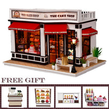 Load image into Gallery viewer, CUTEBEE DIY Dollhouse Wooden doll Houses Miniature Doll House Furniture Kit Casa Music Led Toys for Children Birthday Gift K18