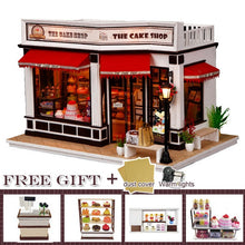 Load image into Gallery viewer, CUTEBEE DIY Dollhouse Wooden doll Houses Miniature Doll House Furniture Kit Casa Music Led Toys for Children Birthday Gift K18