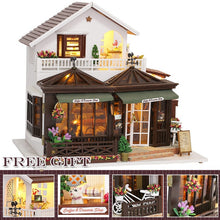 Load image into Gallery viewer, CUTEBEE DIY Dollhouse Wooden doll Houses Miniature Doll House Furniture Kit Casa Music Led Toys for Children Birthday Gift K18