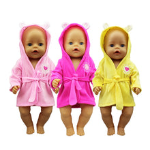 Load image into Gallery viewer, New bathrobe Doll Clothes Born Baby Fit 17 inch 43cm Doll Accessories For Baby Festiival Gift