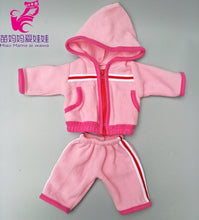 Load image into Gallery viewer, doll clothes for 18 inch doll vest jacket shirt and pants for 18" 43cm baby new born doll toys accessory baby girl gifts