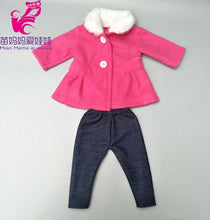 Load image into Gallery viewer, doll clothes for 18 inch doll vest jacket shirt and pants for 18" 43cm baby new born doll toys accessory baby girl gifts