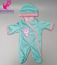 Load image into Gallery viewer, doll clothes for 18 inch doll vest jacket shirt and pants for 18" 43cm baby new born doll toys accessory baby girl gifts