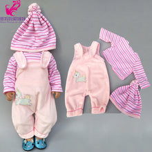 Load image into Gallery viewer, doll clothes for 18 inch doll vest jacket shirt and pants for 18" 43cm baby new born doll toys accessory baby girl gifts