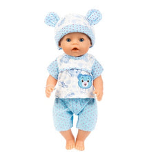 Load image into Gallery viewer, 2pcs/set Suit+Shoes Dolls Outfit For 43cm Baby Doll Cute Jumpers Rompers 17 Inch Zapf Doll Clothes