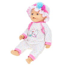 Load image into Gallery viewer, 2pcs/set Suit+Shoes Dolls Outfit For 43cm Baby Doll Cute Jumpers Rompers 17 Inch Zapf Doll Clothes