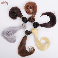 Load image into Gallery viewer, Cataleya AD SD DIY doll hair bjd high temperature silk wig hair curly doll tress wigs 15cm*100cm hair for dolls