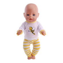 Load image into Gallery viewer, Doll Pajamas 14 Styles Clothes Accessories Fit 18 Inch American&amp;43 CM Born Baby Generation,Russian DIY Toy Birthday Girl's Gift