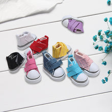 Load image into Gallery viewer, 1 Pair 5cm Doll Canvas Shoes Seakers Doll Toy Footwear Sports Tennis Shoes Children Gift Toys