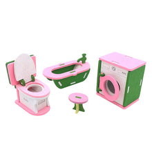 Load image into Gallery viewer, Simulation House Miniature Wooden Furniture DollHouse Accessories Toys Wood Furniture Set Dolls Baby Room For Kids Play Toy