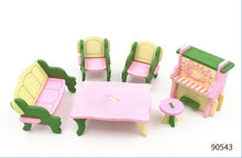 Load image into Gallery viewer, Simulation House Miniature Wooden Furniture DollHouse Accessories Toys Wood Furniture Set Dolls Baby Room For Kids Play Toy
