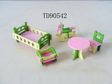 Load image into Gallery viewer, Simulation House Miniature Wooden Furniture DollHouse Accessories Toys Wood Furniture Set Dolls Baby Room For Kids Play Toy