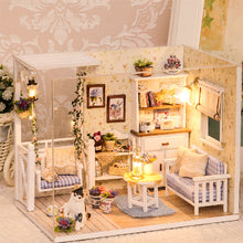 Load image into Gallery viewer, Doll House Furniture Diy Miniature 3D Wooden Miniaturas Dollhouse Toys for Children Birthday Gifts Casa Kitten Diary H013